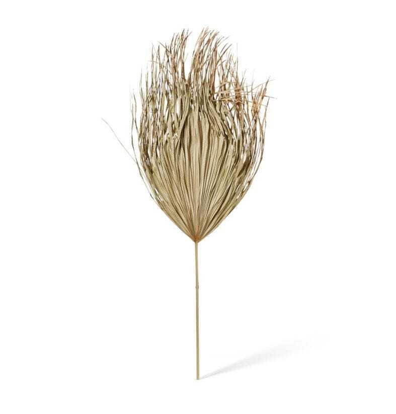 E Style Decorative 130x50cm Palm Leaf Dried Stem Home Room Decor Natural