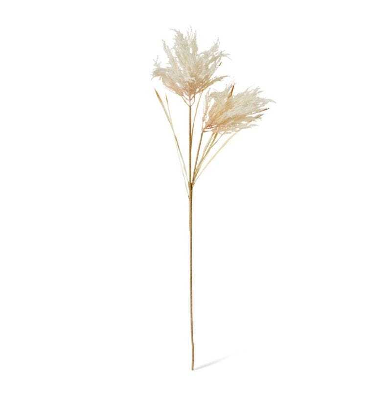 E Style 120cm Pampas Field Grass Decor Spray Artificial Plastic Flower Cream