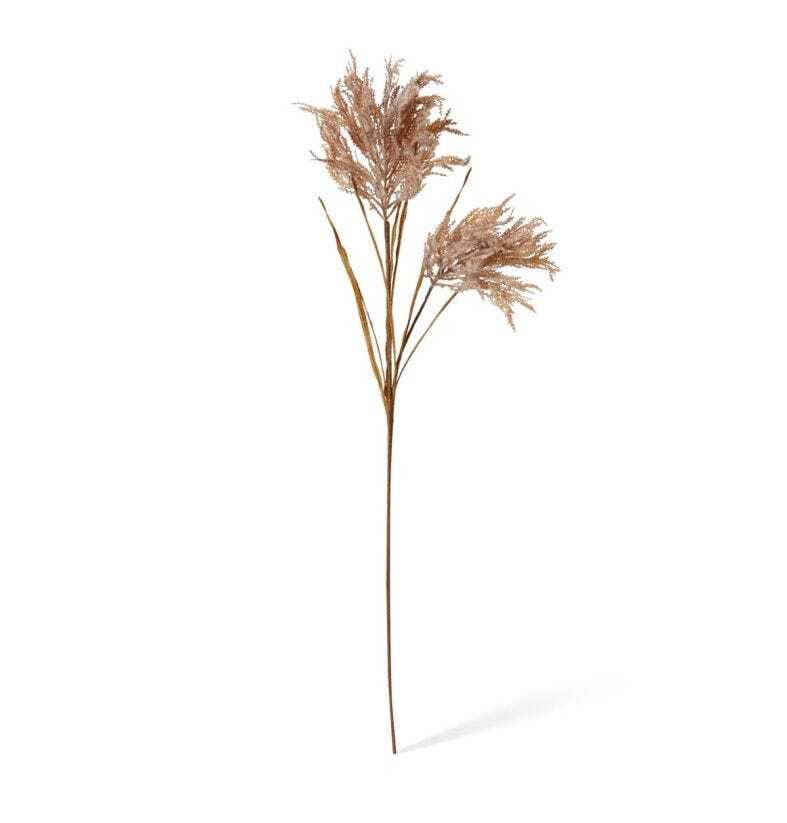 E Style 120cm Pampas Field Grass Decor Spray Artificial Plastic Flower Rust