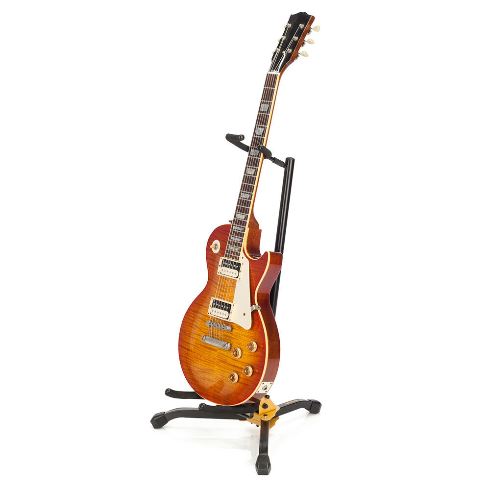 Hercules Shoksafe Electric/Bass/Acoustic Guitar Stand/Holder Folding Rack Black — image 2