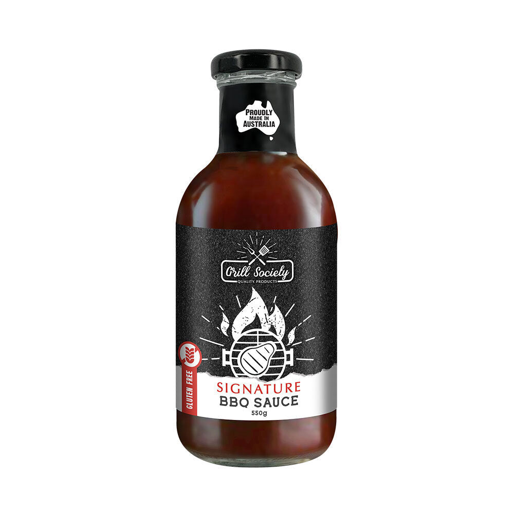 Grill Society BBQ Signature Classic Sauce Gluten Free Meat Condiment 550g