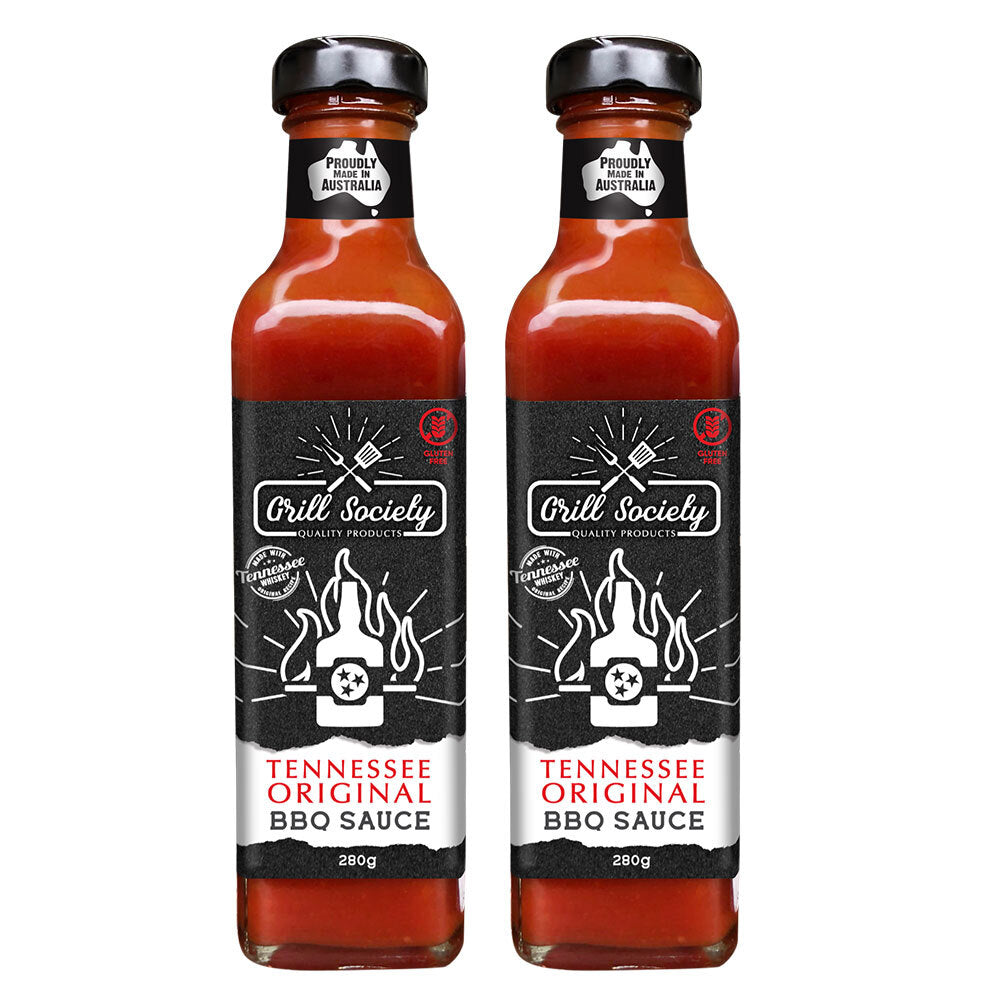Grill Society 280g Grill Society Tennessee Original Whisky BBQ Cooking Dip Sauce/Condiment (2 Pack)