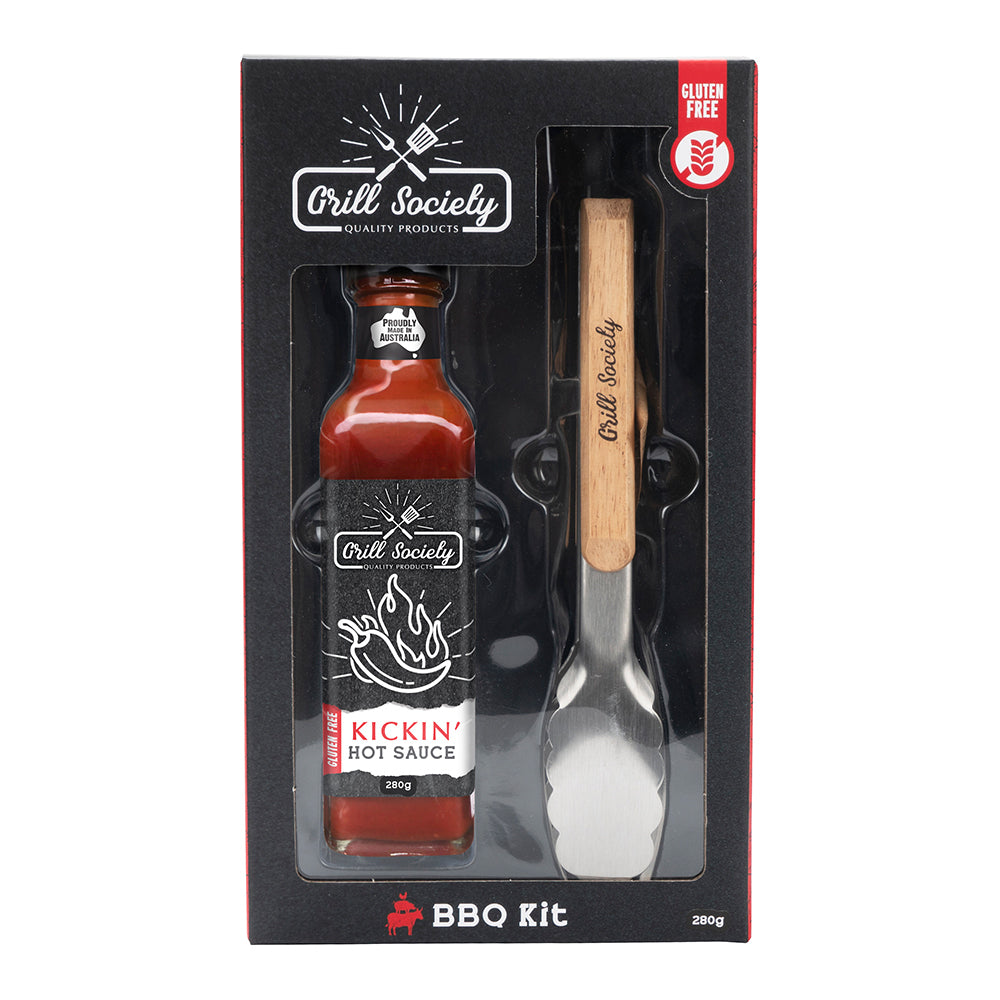 Grill Society BBQ Tong Kit w/ Sauce (2 Pieces)