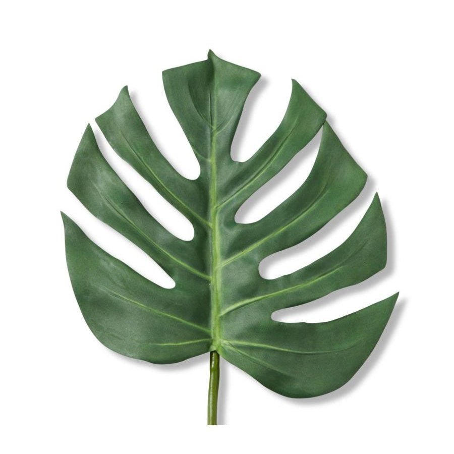 E Style 75cm Plastic Monstera Lush Stem Artificial Fake/Faux Decor Green (3 Pack) — image 3