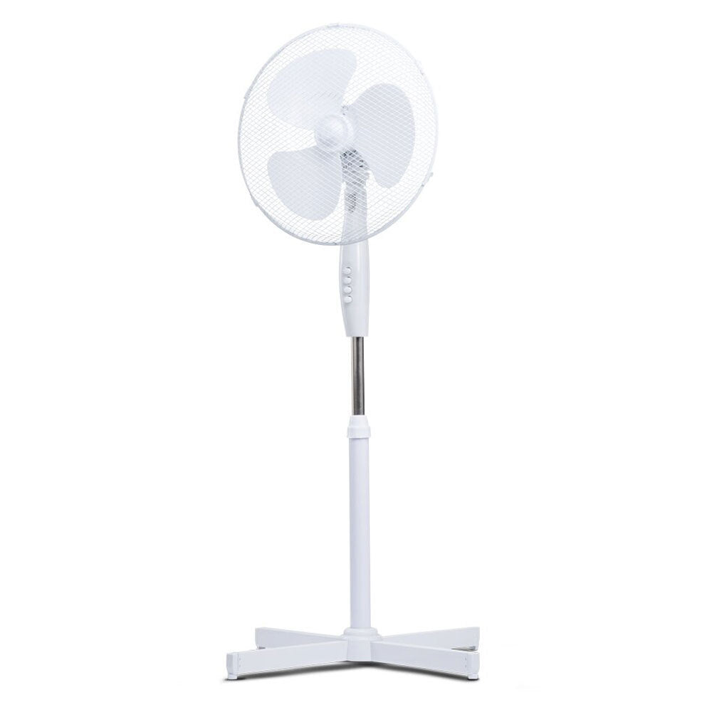Goldair Select 40cm/45W Oscillating Pedestal Fan 3-Speed Floor Standing White