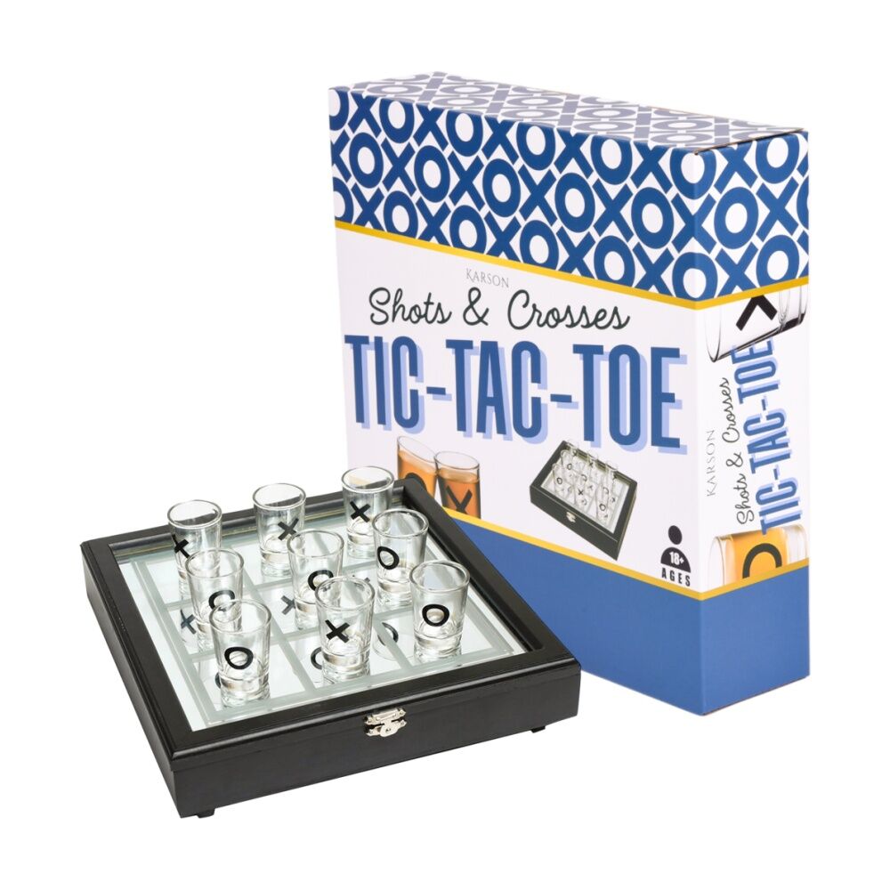 Karson Shots & Crosses Tic Tac Toe Shot Glass Game Glassware 18y+ 31x31x5cm (9 Pieces) — image 2