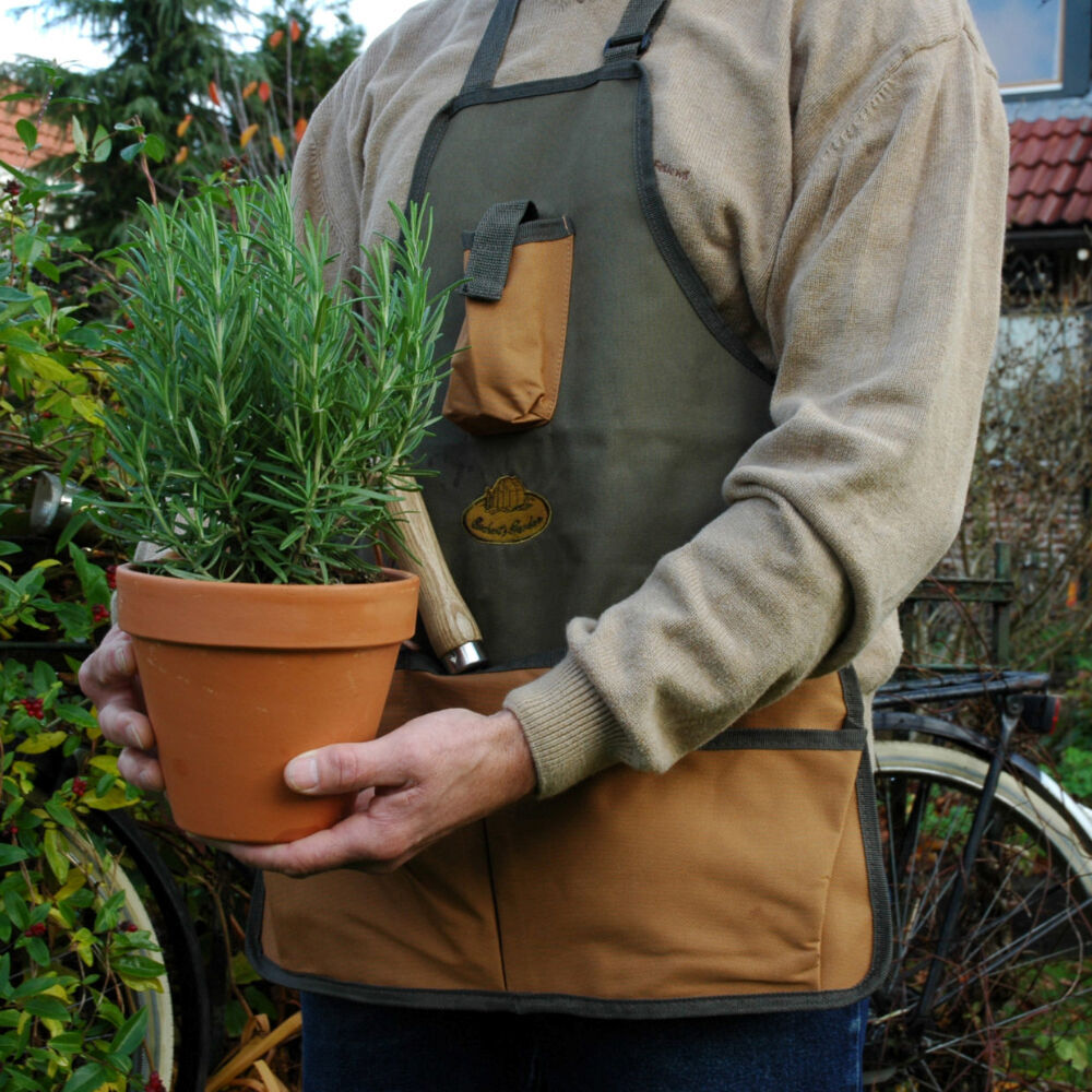 Esschert Design Garden Apron w/ Tool Pockets Accessory Holder Green (2 Pack) — image 3