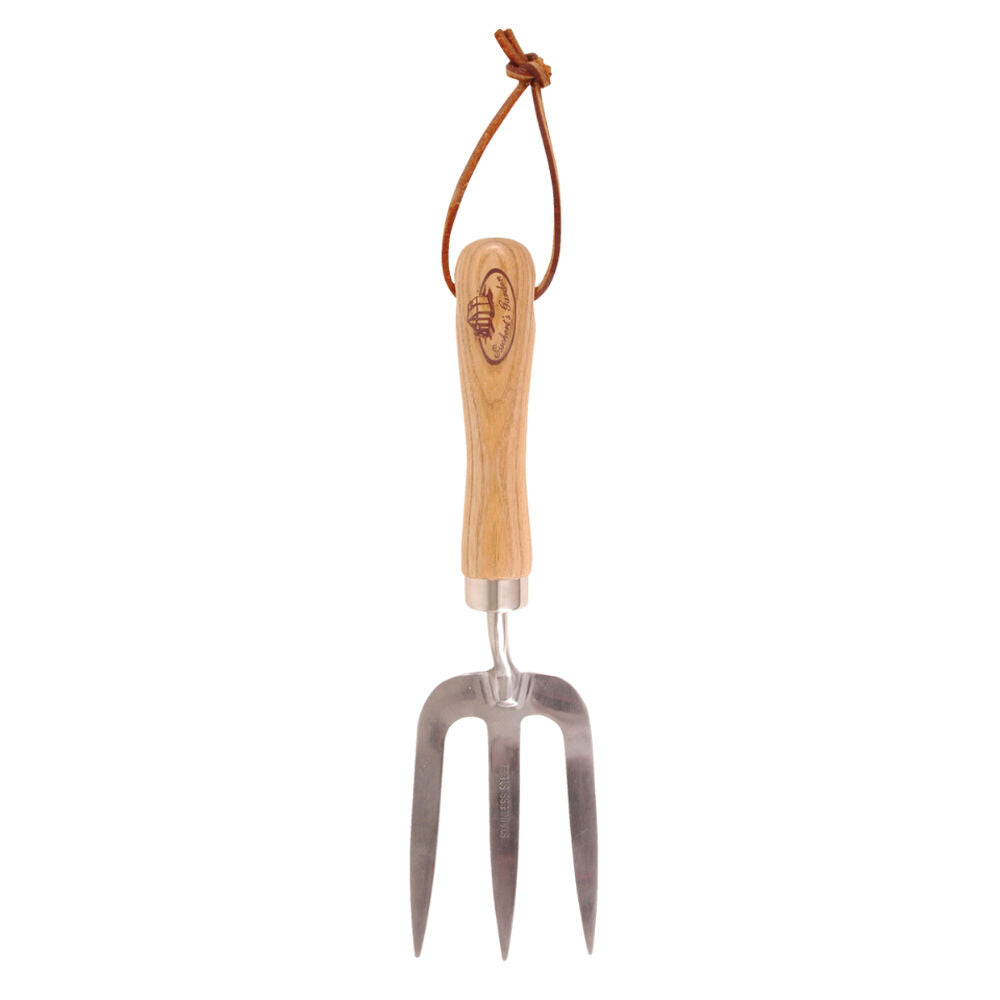 Esschert Design 29.9cm Natural Gardening Tool Stainless Steel Hand Fork