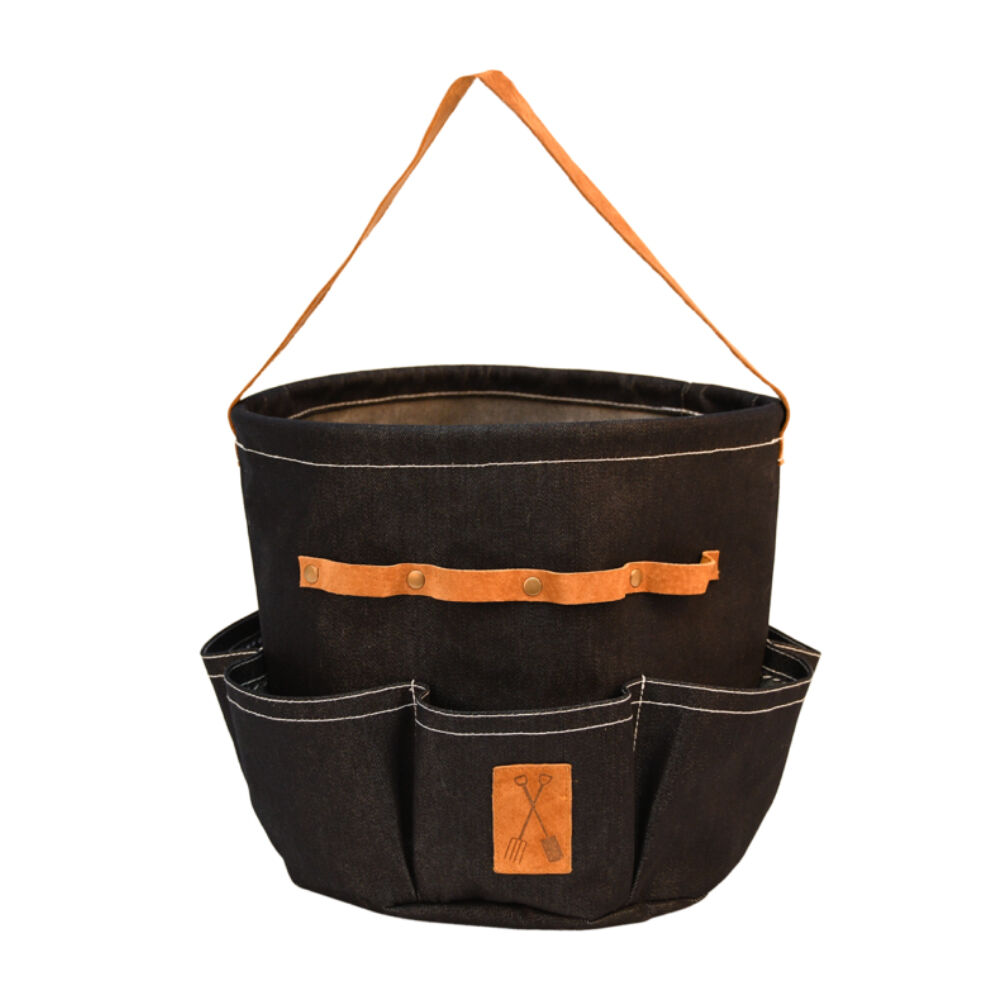 Esschert Design Denim Garden Tool Storage Bag Outdoor Carry Organiser Blue