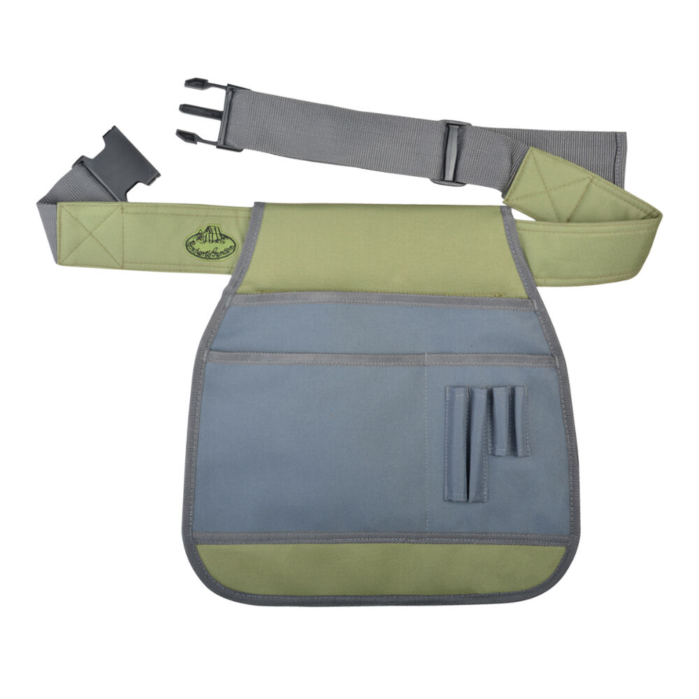 Esschert Design Grey/Khaki Adjustable Strap Garden Tool Belt Compartment — image 2