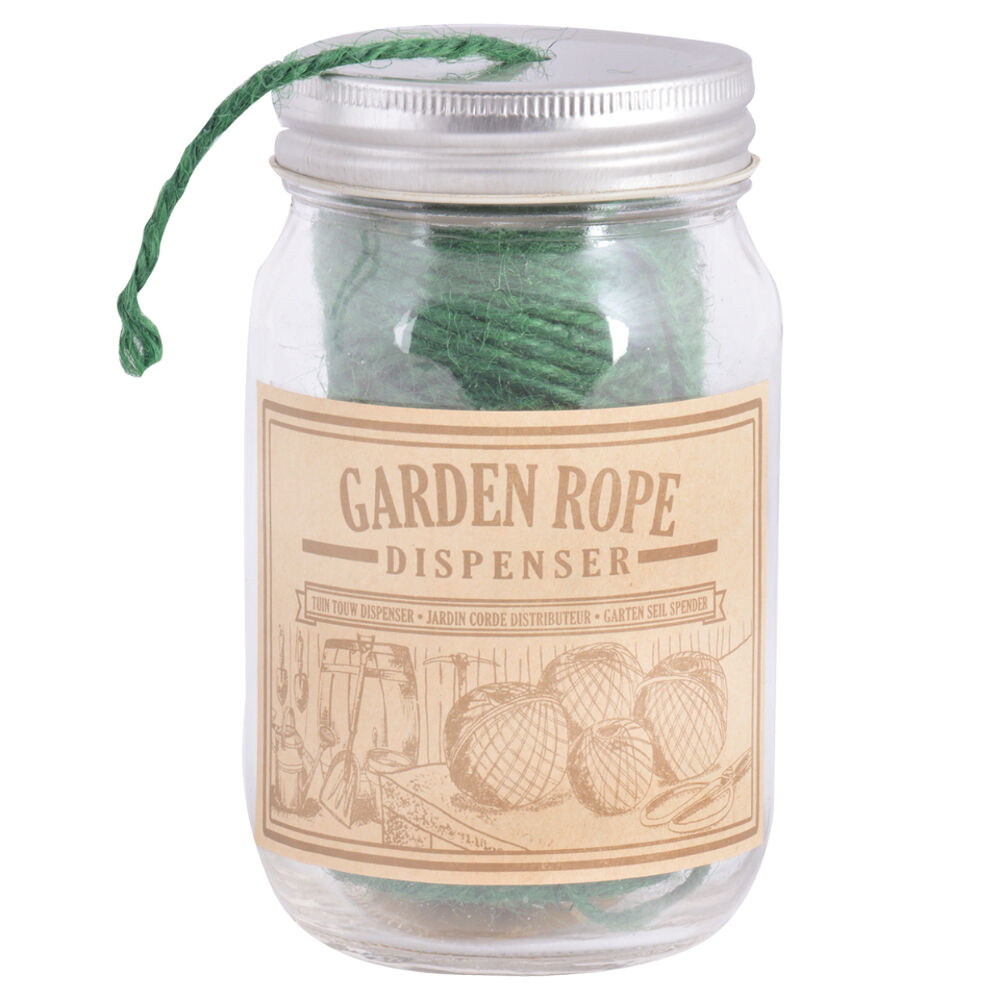 Esschert Design Tools & Gardening Organiser Garden Rope w/ Jar Dispenser