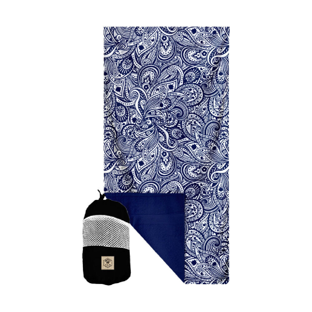 Good Vibes Eco Microfibre Beach Towel Quick Dry Tahitian Blue 160x90cm (2 Pack) — image 2