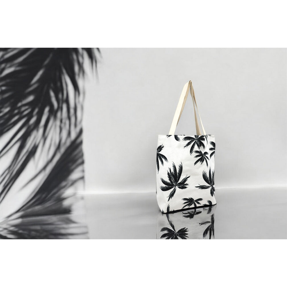 Good Vibes Beach Bag With Inner Pocket Zip Closure Havana Print 50x42x15cm — image 2