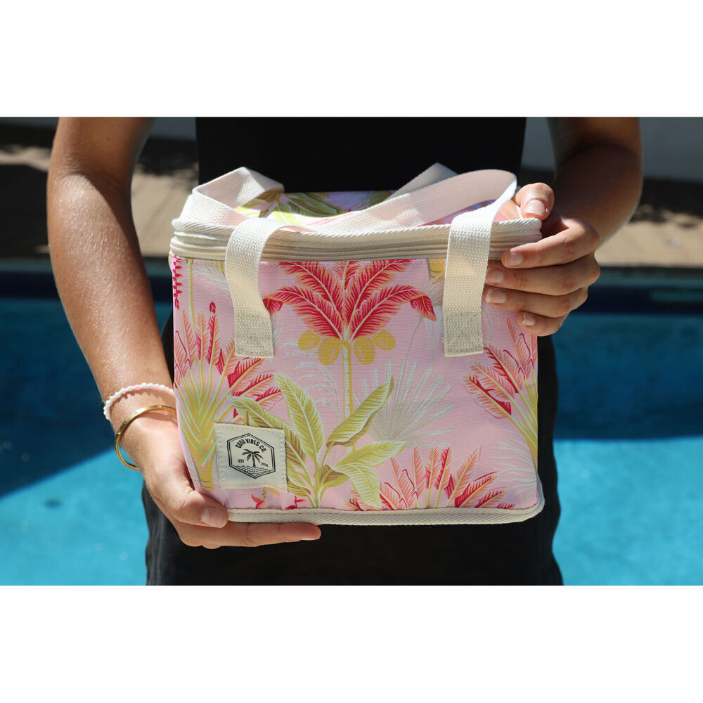 Good Vibes Premium Insulated Lunch Bag Tropicana Print 20x25x20cm (2 Pack) — image 4