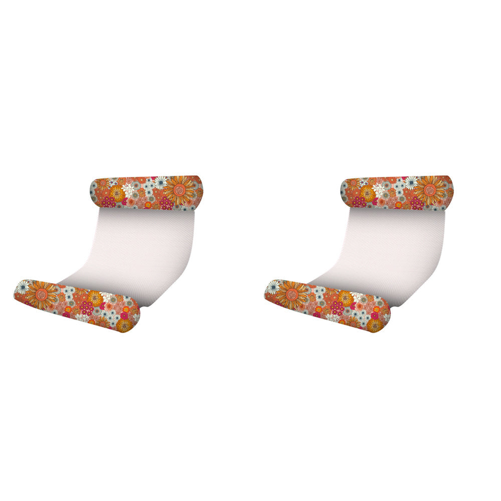 Good Vibes Inflatable Floating Pool/Beach Hammock Retro Summer 130x70cm (2 Pack)
