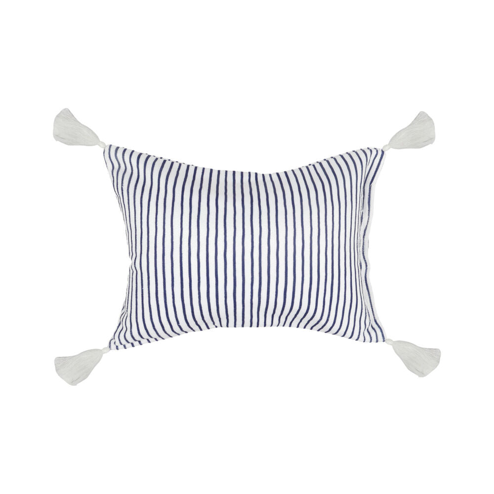 Good Vibes 40x29x13cm Inflatable Beach Pillow With Tassels Mediterranean