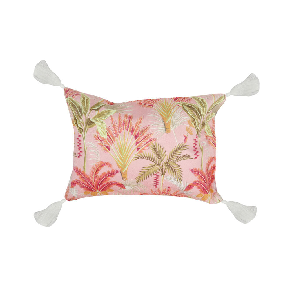 Good Vibes 40x29x13cm Inflatable Beach Pillow With Tassels Tropicana