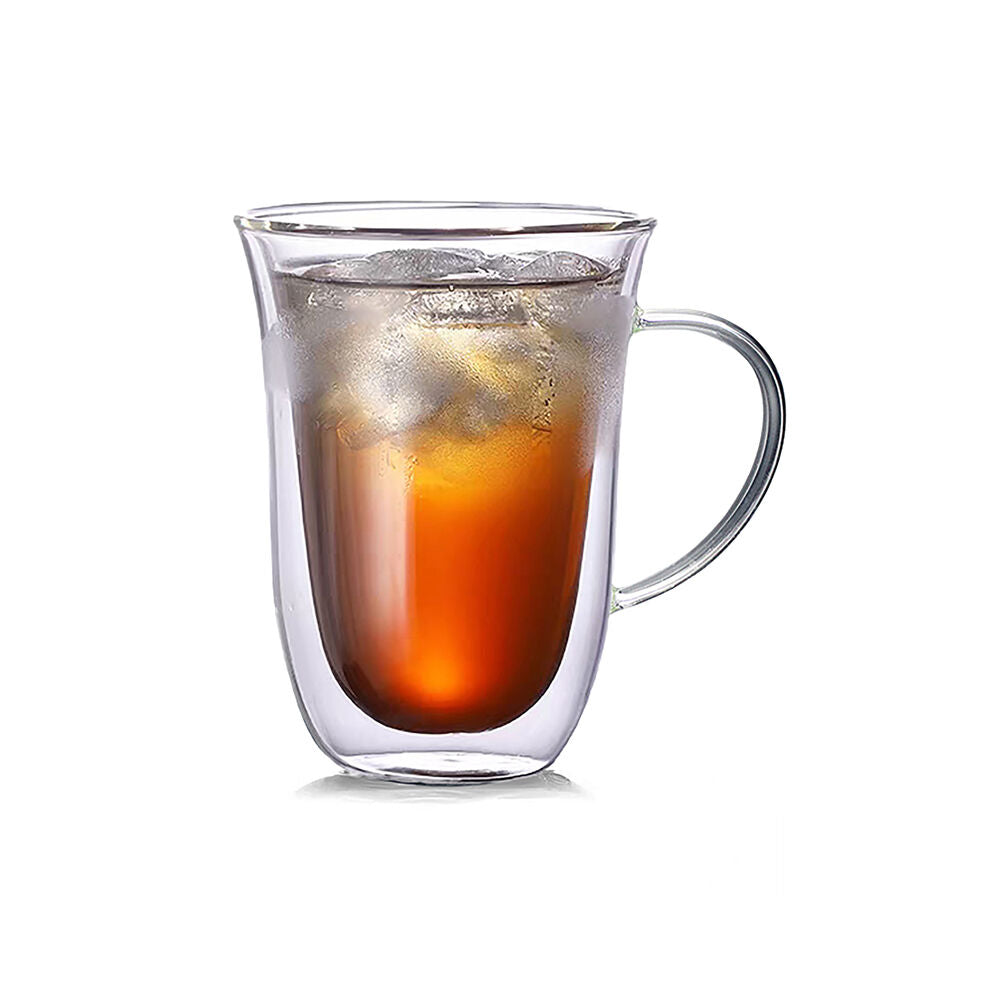 NF Living Serving Clear Mug 300ml Solid Double-Walled (2 Pieces)