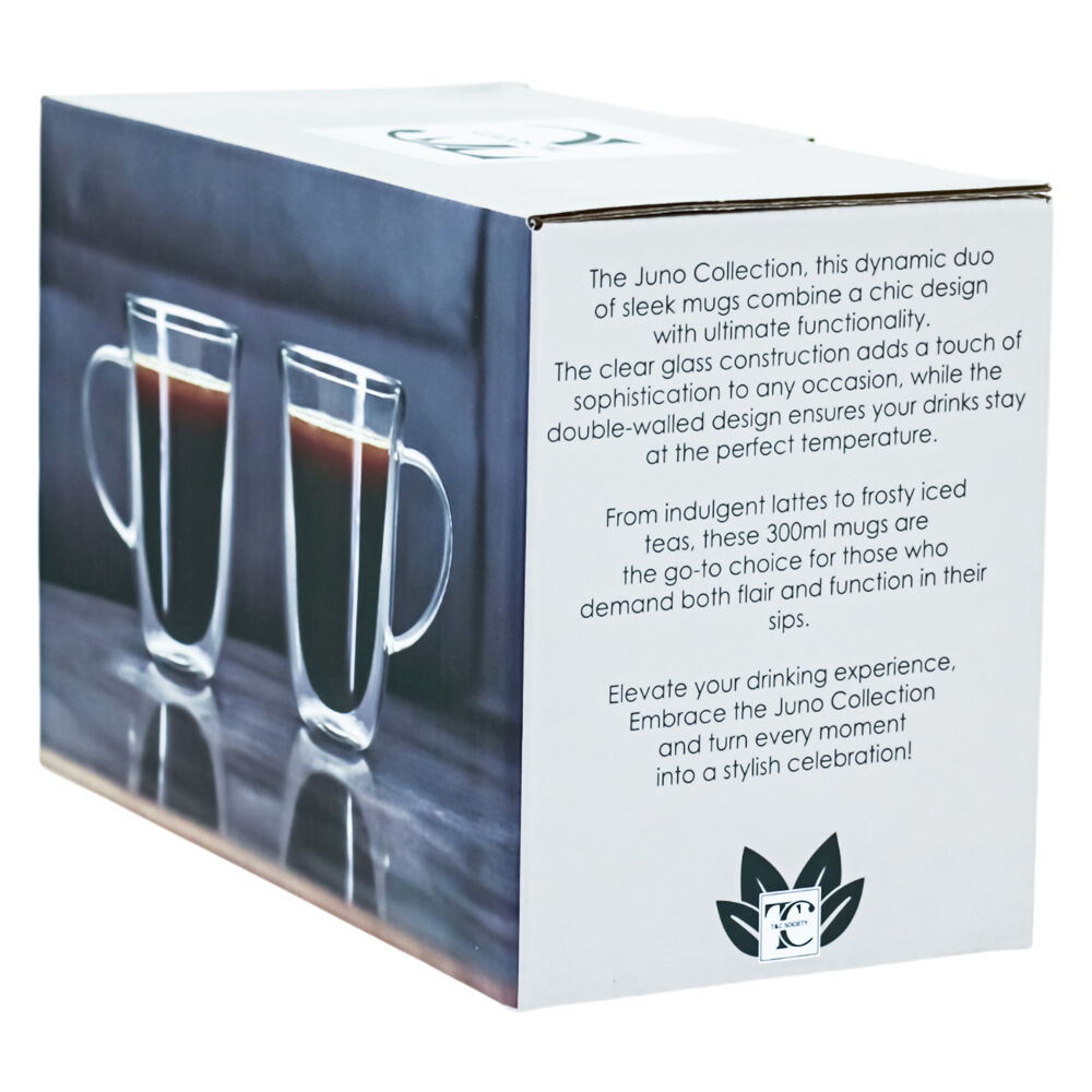 NF Living Serving Clear Mug 300ml Solid Double-Walled (2 Pieces) — image 6