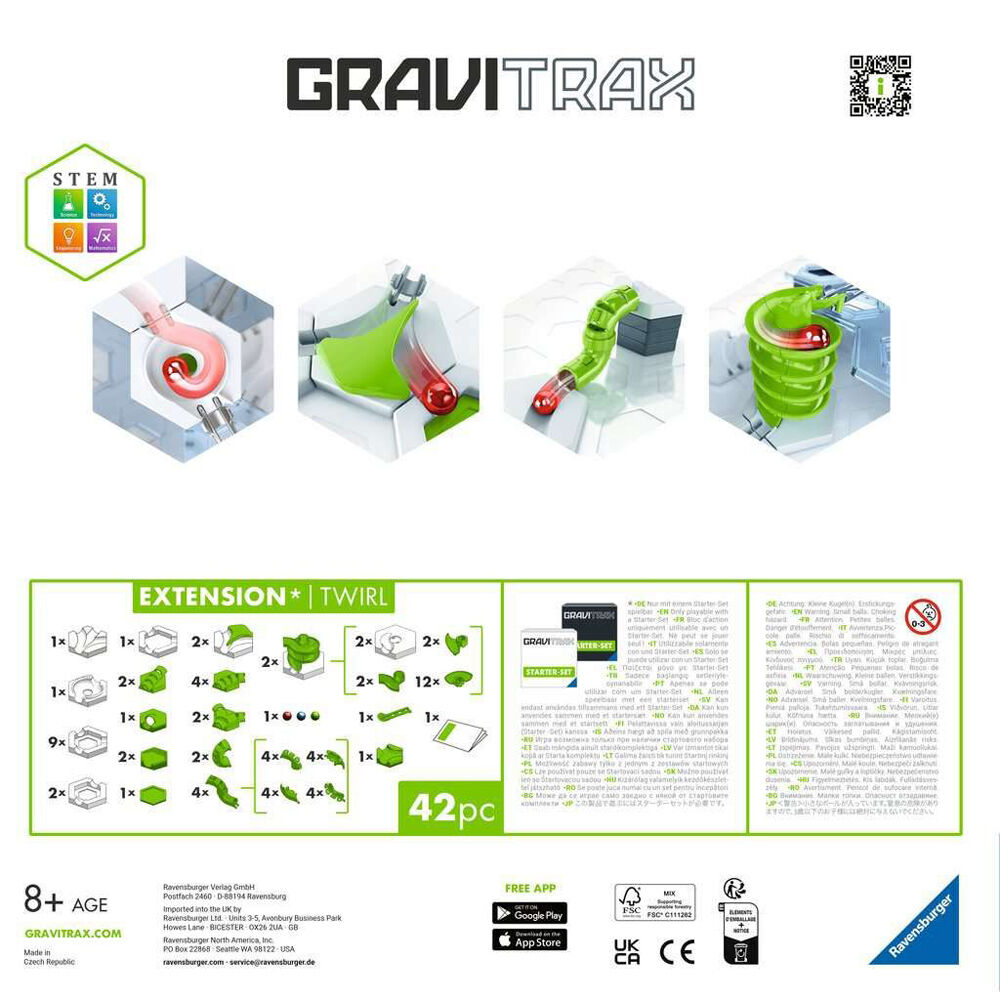 Gravitrax Expansion Pack Kids Toy Extension Twirl Marbles Run Track 8y+ — image 2