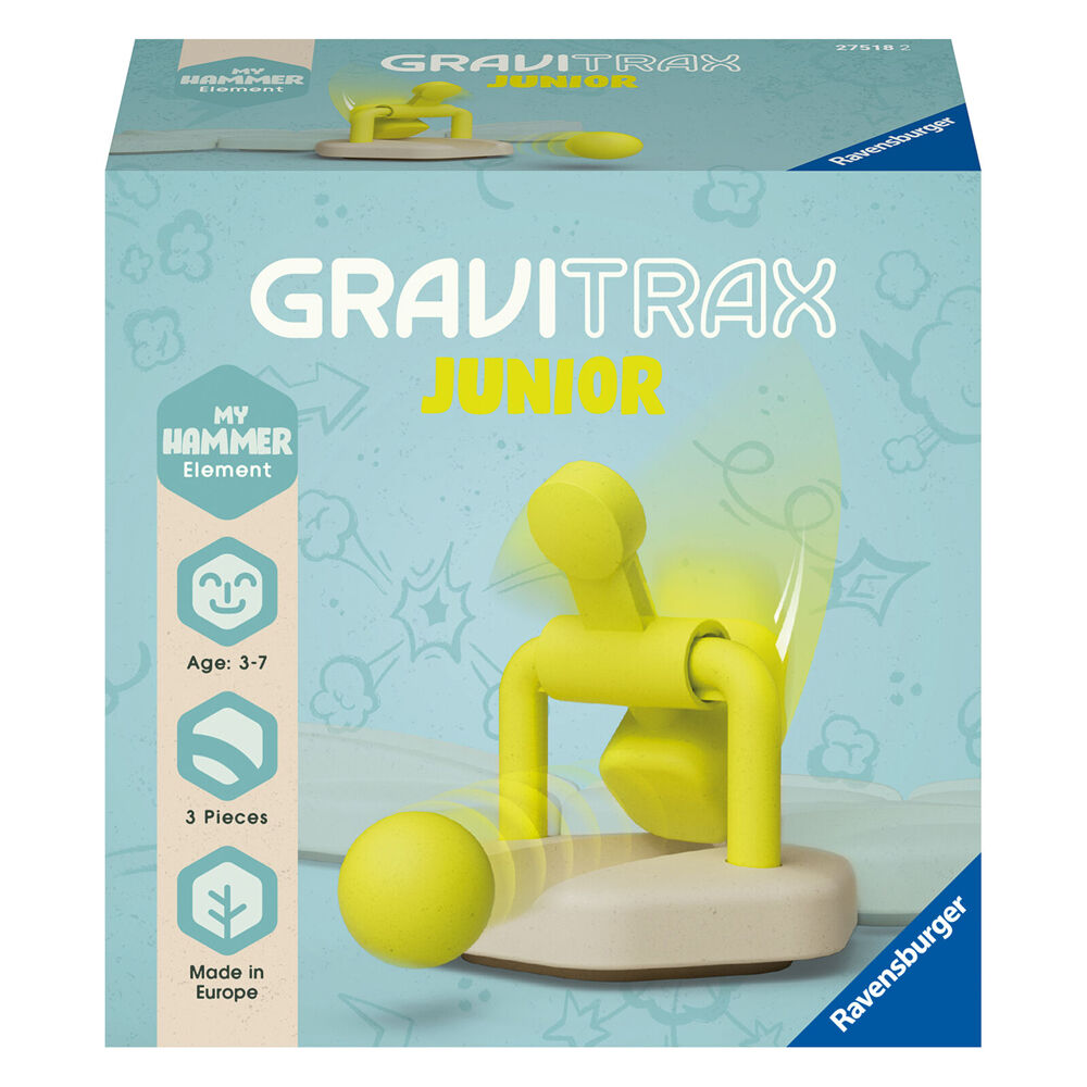 Gravitrax Action Pack Interactive Kids Toy Junior - Element Hammer Marbles 3y+