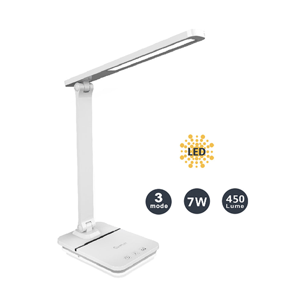Sansai Smart LED Adjustable Position Dimmable Desk Lamp w/ USB Outlet 7W 450lm — image 4