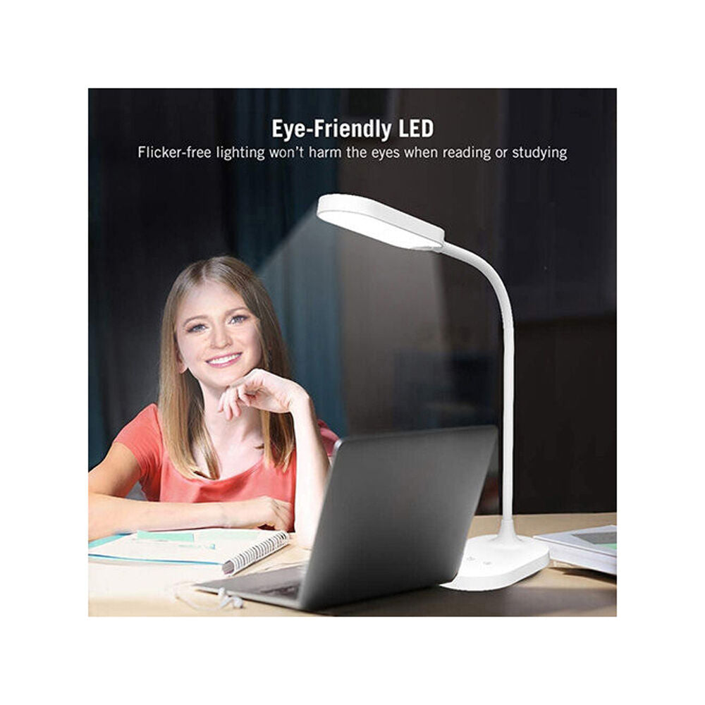 Sansai White USB-C Rechargable LED Desk Lamp Adjustable Brightness/Colour — image 5