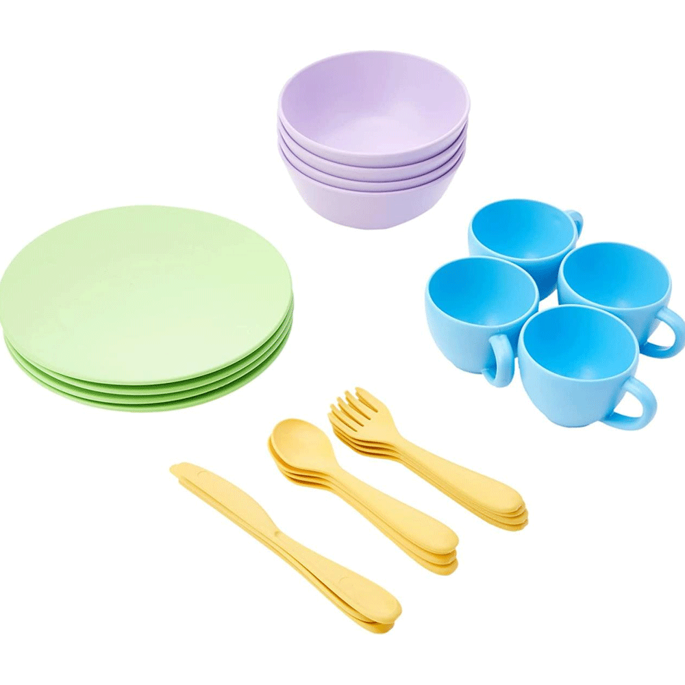 Green Toys Dish Set Kids/Childrens Pretend Imaginative Play Toy Playset 2+ — image 2