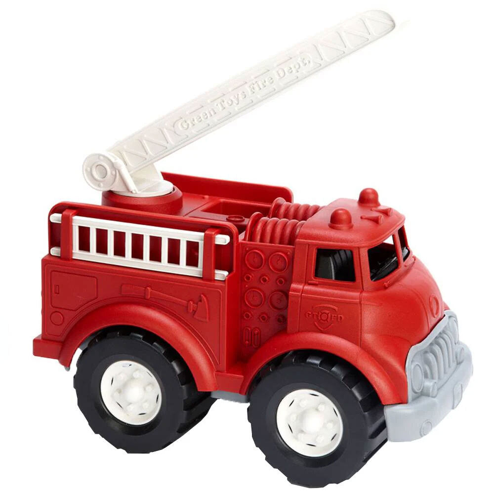 Green Toys Red Fire Truck Kids/Childrens Toy Emergency Vehicle Playset 1+ — image 2