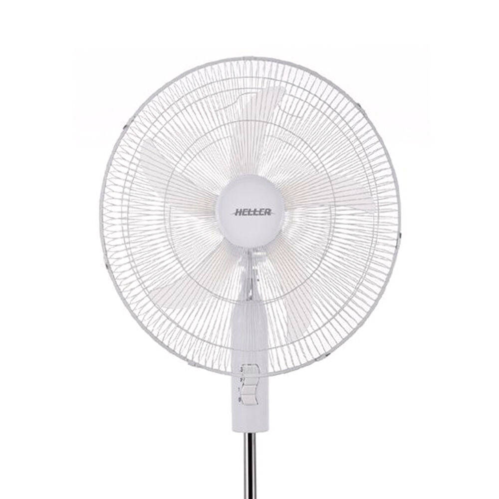 Heller 50cm Adjustable Cooling Air Home/Office Pedestal Fan 50W - White — image 2