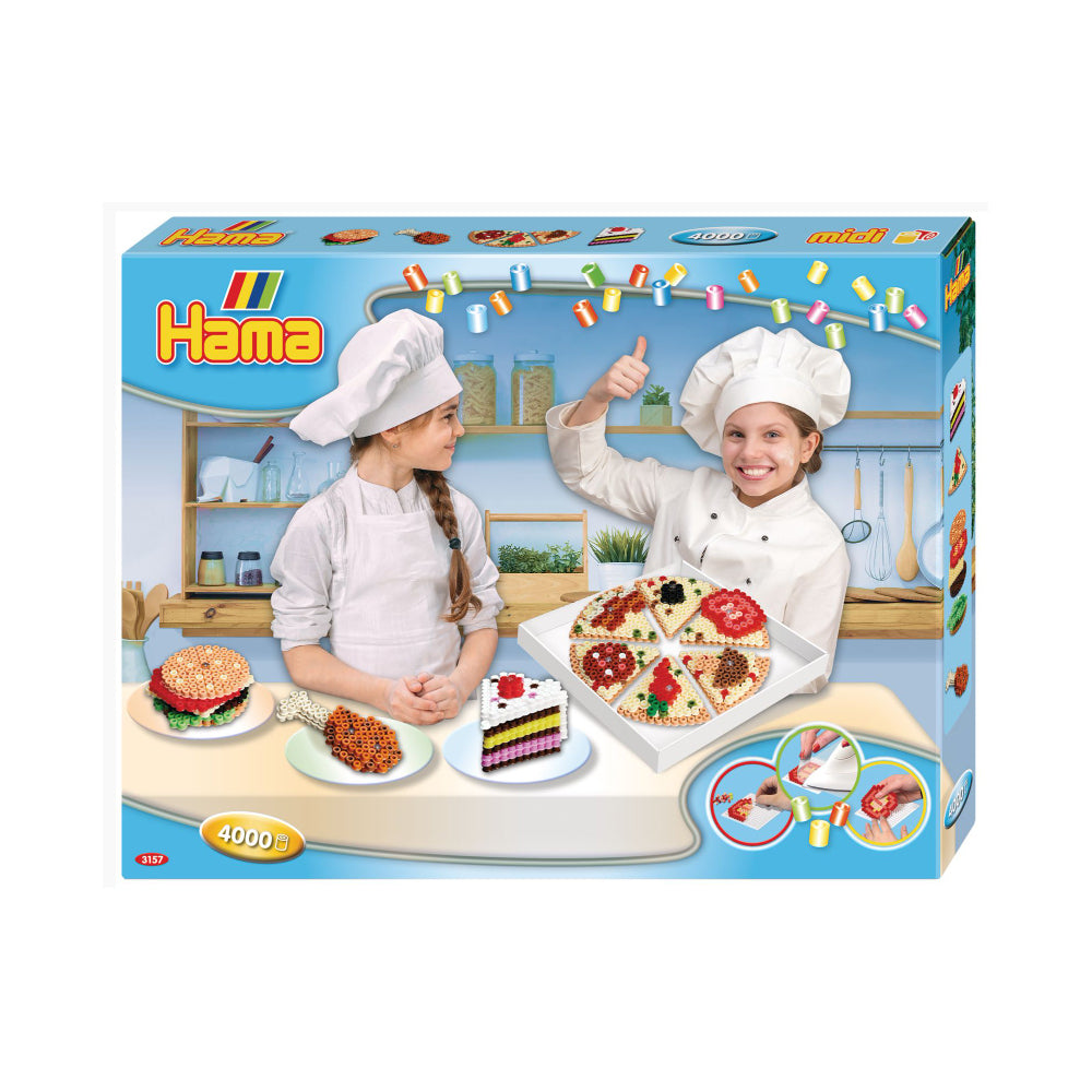 Hama Snack Box Beads Kids Building Activity Play Toy Large Gift Box 5+ (4000 Pieces)