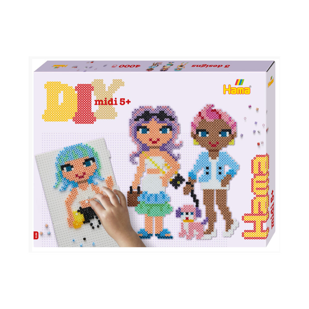 Hama Fashion Girls Beads Kids Educational Play Toy Large Gift Box 5y+ (4000 Pieces)