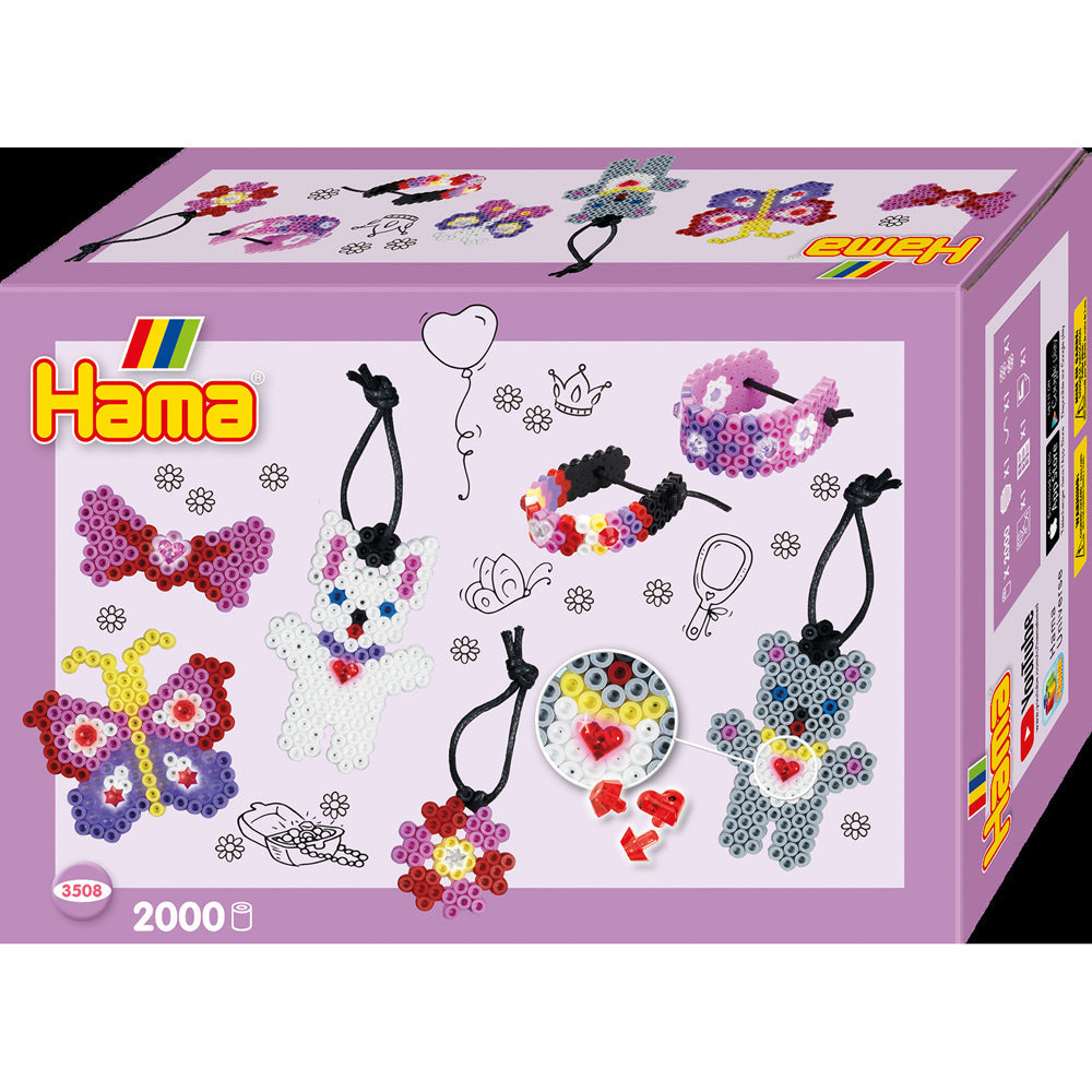 Hama Beads Small Gift Box Fashion Accessories Building Fun Toy Kids 5+ (2000 Pieces)