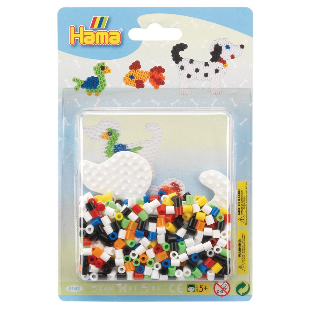 Hama Beads White Dog Small Kids/Children Building Toy Blister Pack 5y+ (450 Pieces)