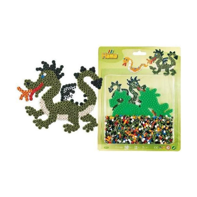 Hama Beads Large Dragon Kids Activity Building Fun Toy Blister Pack 5+ (1100 Pieces)