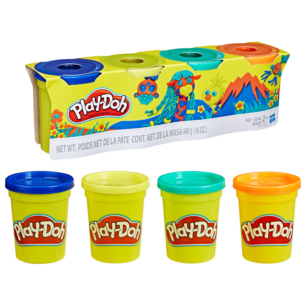 Hasbro 4pc Hasbro Play-Doh Crafting Classic Children's Modelling Set 24M+ Assorted (4 Pack) — image 3