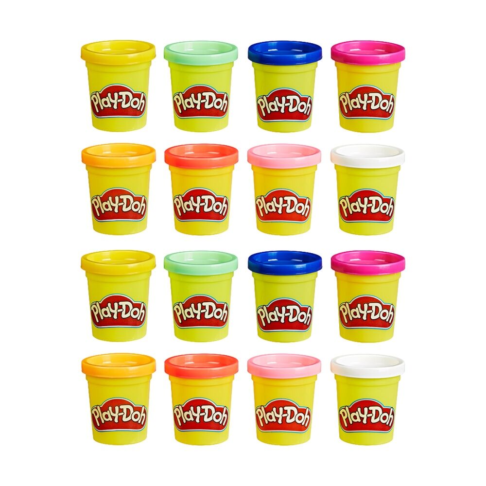 Playdoh 8pc Play-Doh Kids Modelling Compound Set Various Colours 24m+ Assorted (2 Pack)
