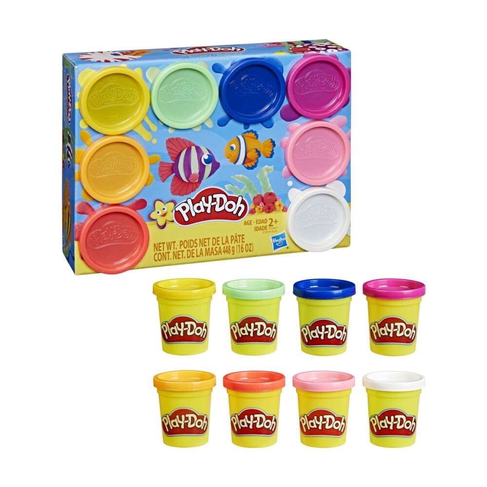 Playdoh 8pc Play-Doh Kids Modelling Compound Set Various Colours 24m+ Assorted (2 Pack) — image 4