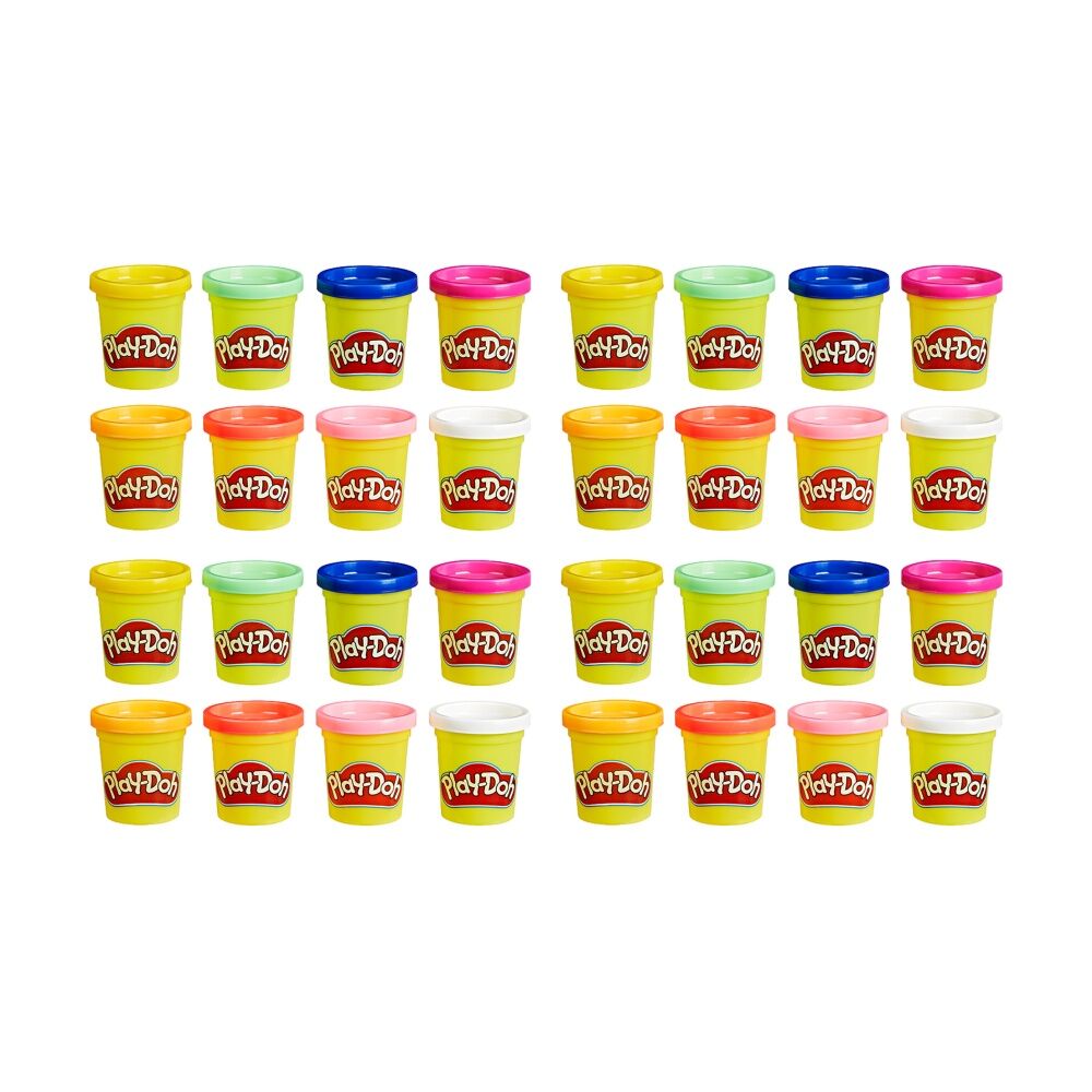 Playdoh 8pc Play-Doh Kids Modelling Compound Set Various Colours 24m+ Assorted (4 Pack)