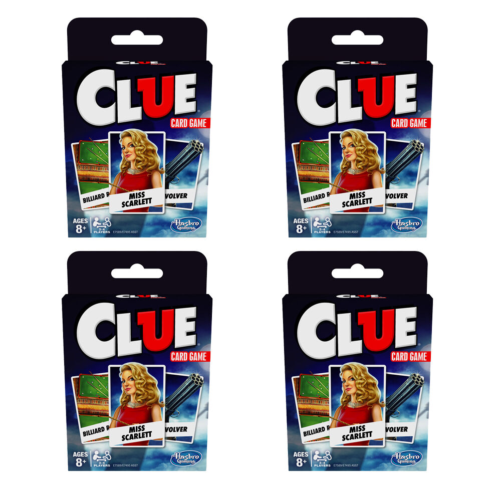 Hasbro Classic Travelling Card Games for Friends and Family 4Y+ Assorted (4 Pack)