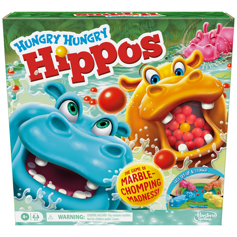 Hasbro 4Y+ Classic Hungry Hippos Action Family Friendly Board Game