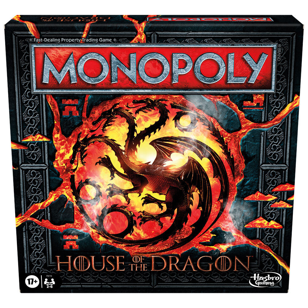 Hasbro Monopoly House of the Dragon Board Game Fantasy Strategy Edition Set 17y+