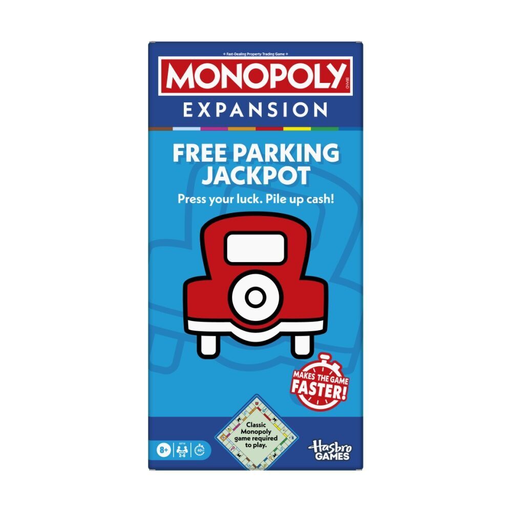 Monopoly Game Free Parking Jackpot Expansion Pack Compatible w/ Classic Edition