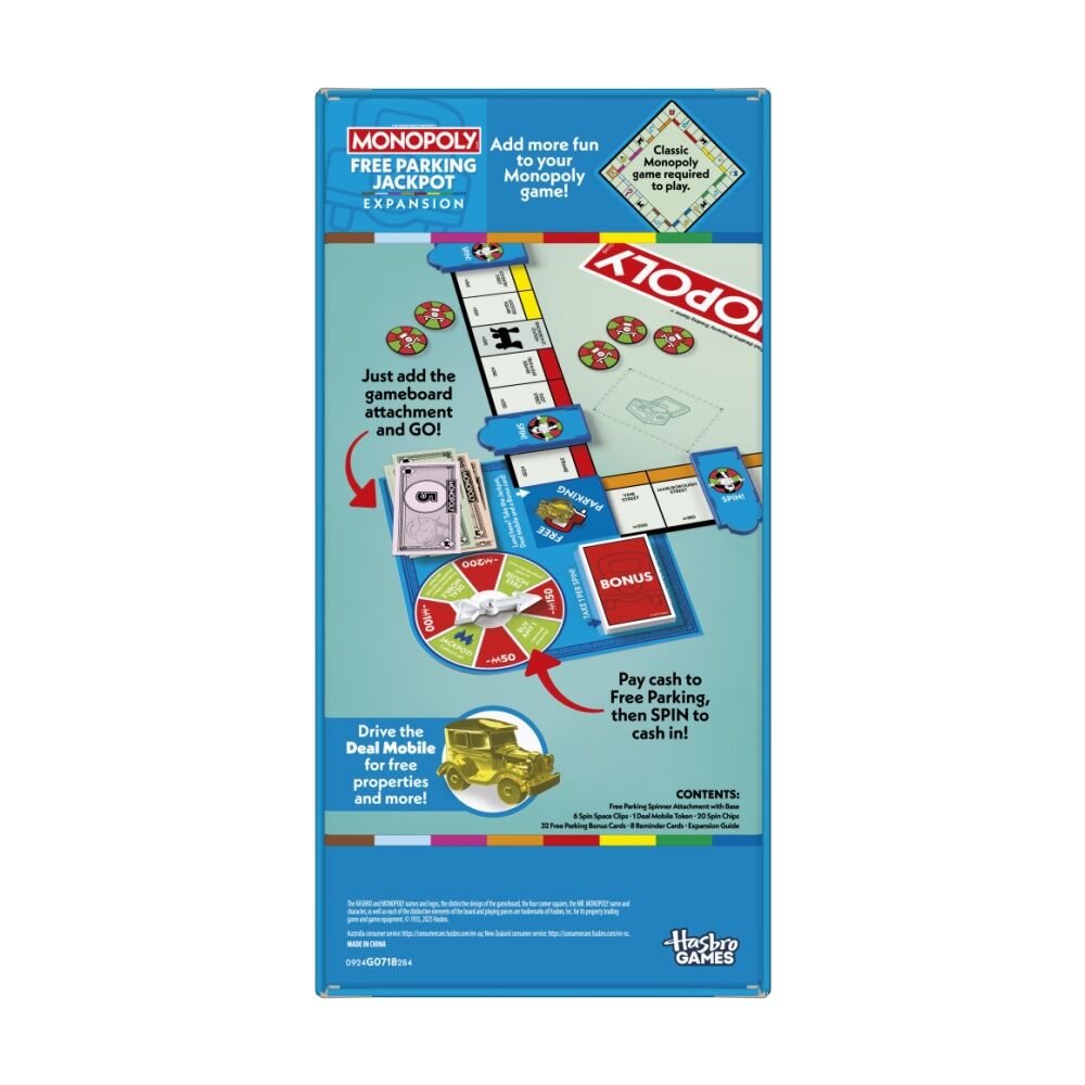 Monopoly Game Free Parking Jackpot Expansion Pack Compatible w/ Classic Edition — image 6