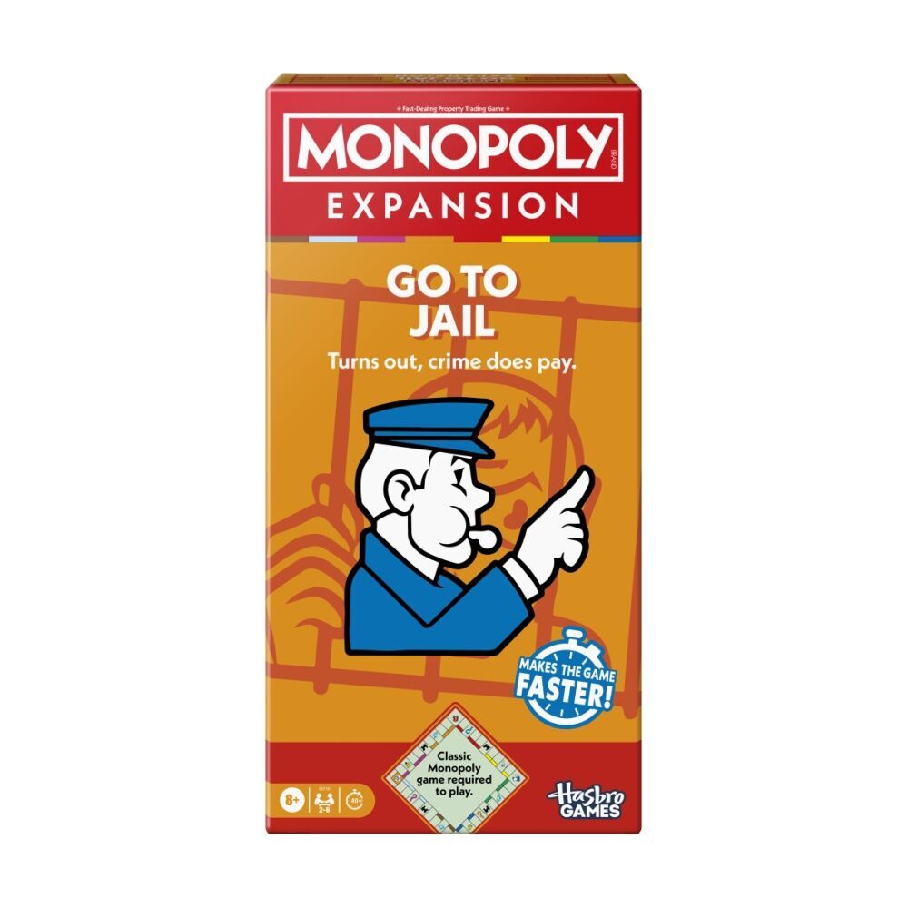 Monopoly Game Go To Jail Expansion Pack Compatible w/ Classic