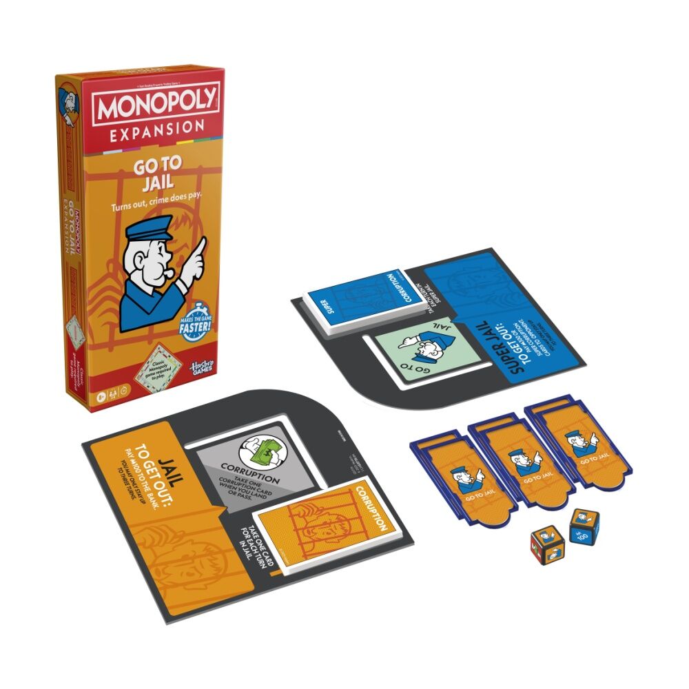 Monopoly Game Go To Jail Expansion Pack Compatible w/ Classic — image 2