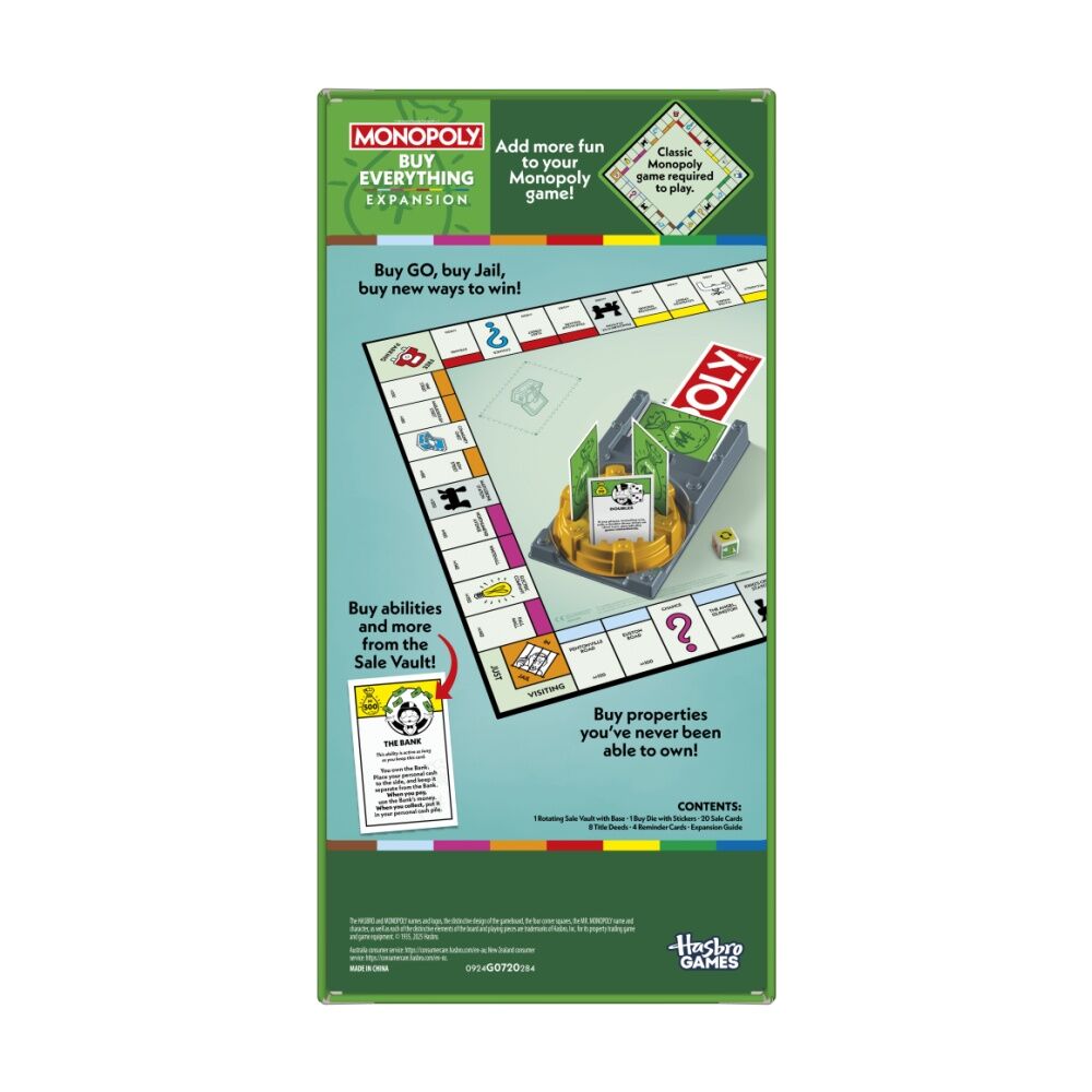 Monopoly Game Buy Everything Expansion Pack Compatible w/ Classic — image 7