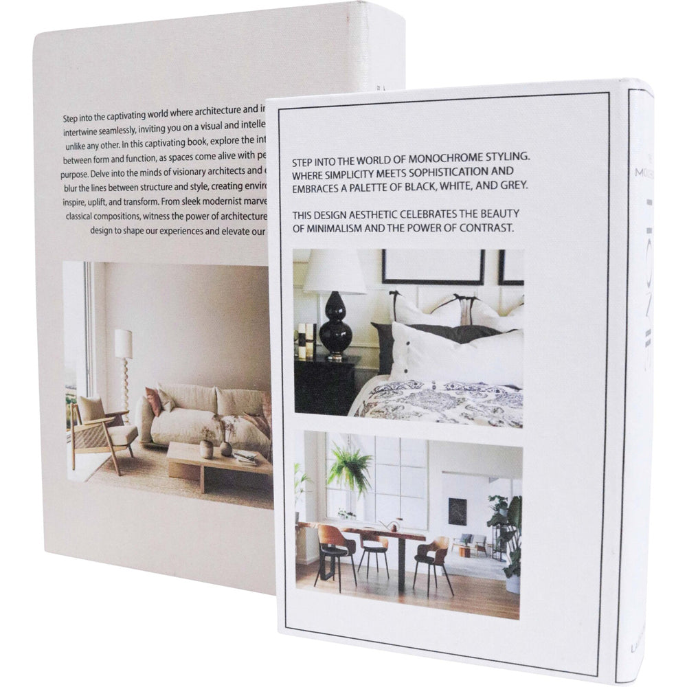 LVD 2pc LVD Design Homes MDF/Canvas Book Box Living Room Decor Set 24cm/29cm (2 Pack) — image 2