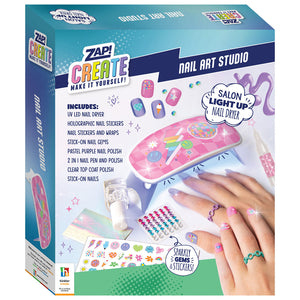 Zap! Extra Zap! Create Nail Art Studio 29x24cm Kids Creative Play DIY Craft Kit 8y+