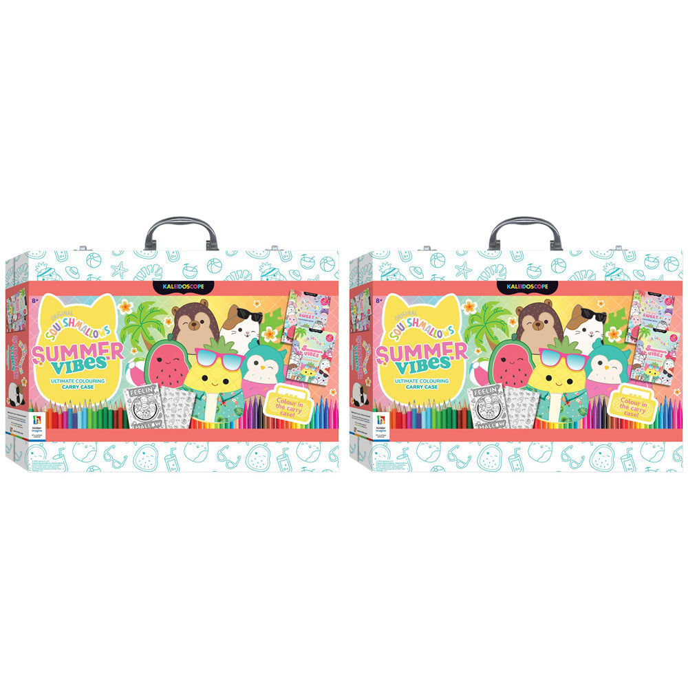 Kaleidoscope Squishmallows Ultimate Colouring Carry Case Summer Vibes 8y+ (2 Pack)